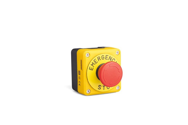 P Series Plastic 1 Hole BDE + C3BK (NO) + BET60P Yellow-Black Control Box